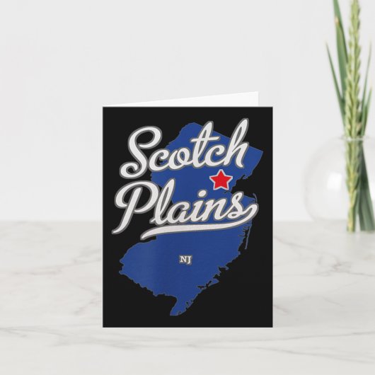 Scotch Plains New Jersey Carte Nj  (Devant)