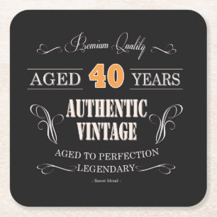  Scotch Whisky 40 Birthday Onderzetter