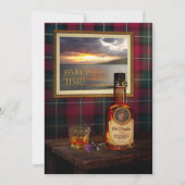 Scotch Whisky Birthday Invitation (personnalisable (Devant)