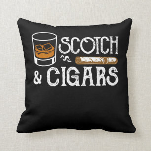 Scotch Whisky Cigar Clothing Funny Gifts Kussen
