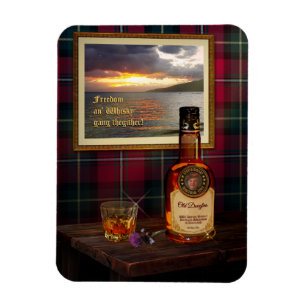 Scotch Whisky Magnet met jouw tekst en afbeelding Magneet