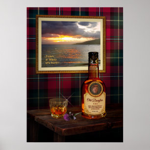 Scotch Whisky Poster met jouw tekst (en Afbeelding