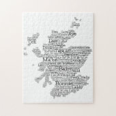 Scotish Slang Word Map Jigsaw Puzzle (Vertical)