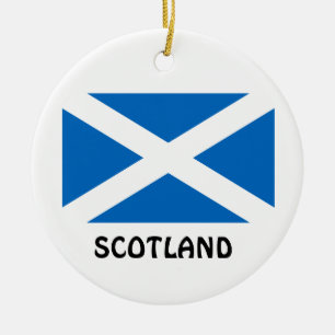 SCOTLAND* Aangepaste kerstversiering Keramisch Ornament