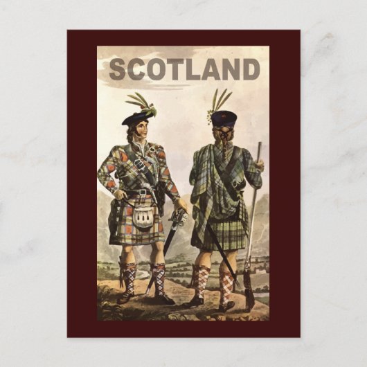 Scotland Art Briefkaart (Voorkant)