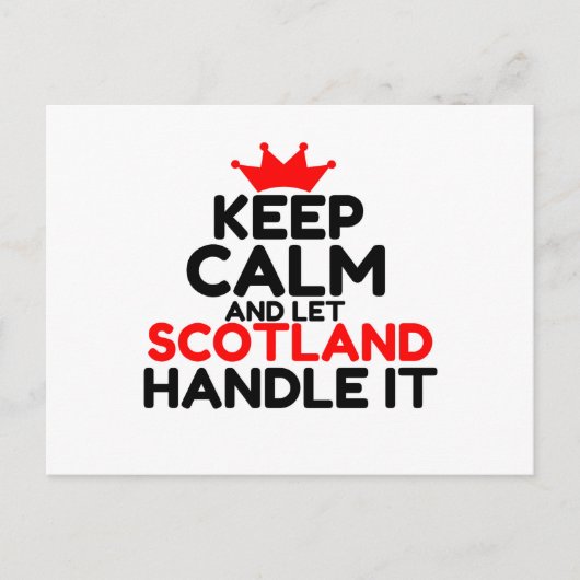 SCOTLAND BRIEFKAART (Voorkant)