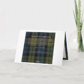 Scotland Campbell Clan Castle Carte de voeux pliée (Dos)