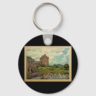 Scotland Castle Vintage Travel Sleutelhanger