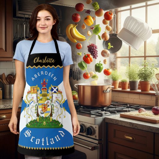 Scotland Chefs Schort, Aberdeen, Schotse vlag Schort