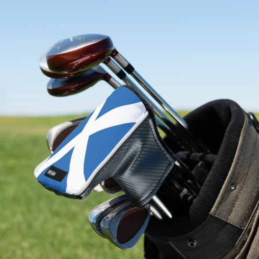 Scotland Flag - Custom Golf Putter Head Cover (Insitu)