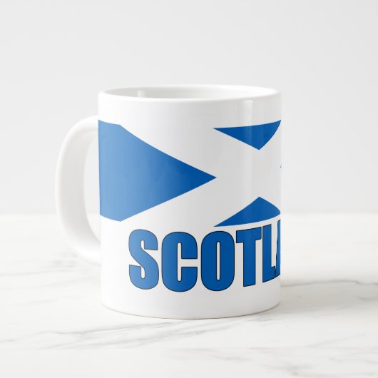 Scotland Flag Extra Grote Beker (Voorkant links)
