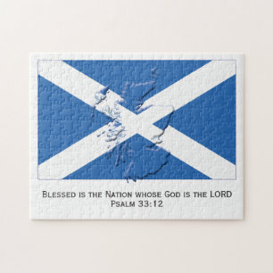 SCOTLAND FLAG Gezegende natie Schots Legpuzzel