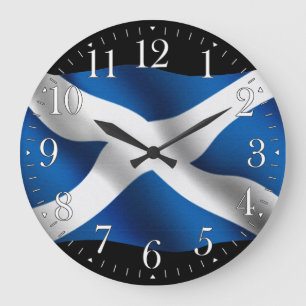 SCOTLAND Flag Proud Scots Patriottic Wall Clock Grote Klok
