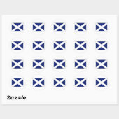 SCOTLAND FLAG RONDE STICKER (Vel)