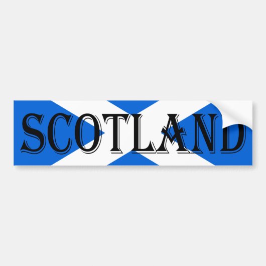 Scotland Flag Scotland Bumper Sticker arc1 (Devant)