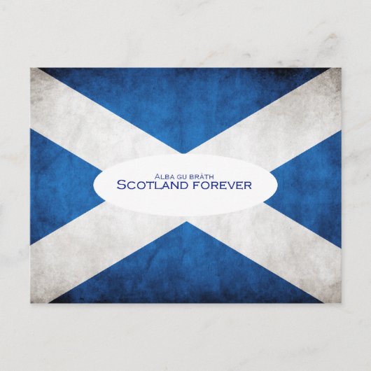 Scotland Forever Alba Gu Brath Flag Briefkaart (Voorkant)