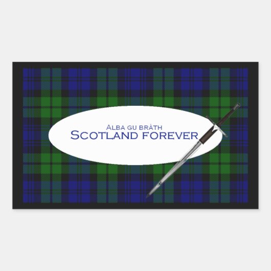 Scotland Forever Alba gu bràth Rechthoekige Sticker (Voorkant)