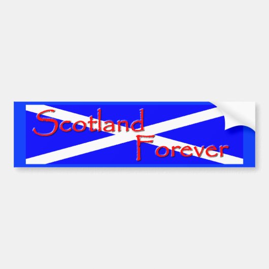 Scotland Forever Bumpersticker (Voorkant)