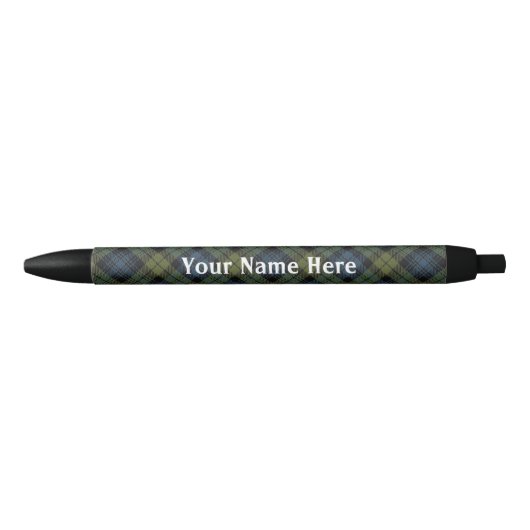 Scotland Forever Campbell Tartan Zwarte Inkt Pen (Voorkant)