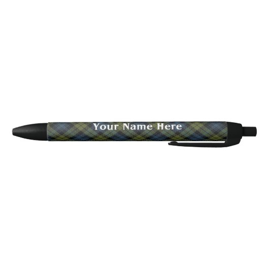 Scotland Forever Campbell Tartan Zwarte Inkt Pen (Bodem)