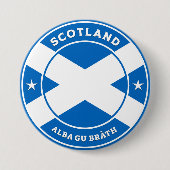 Scotland Forever Ronde Button 7,6 Cm (Voorkant)