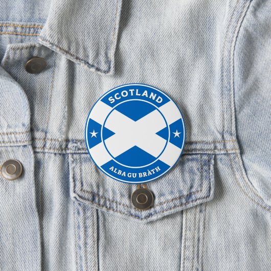Scotland Forever Ronde Button 7,6 Cm (In situ)