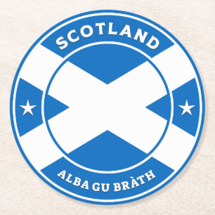 Scotland Forever Ronde Kartonnen Onderzetter