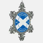 Scotland Forever Tin Sneeuwvlok Ornament (Links)