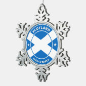 Scotland Forever Tin Sneeuwvlok Ornament (Rechts)