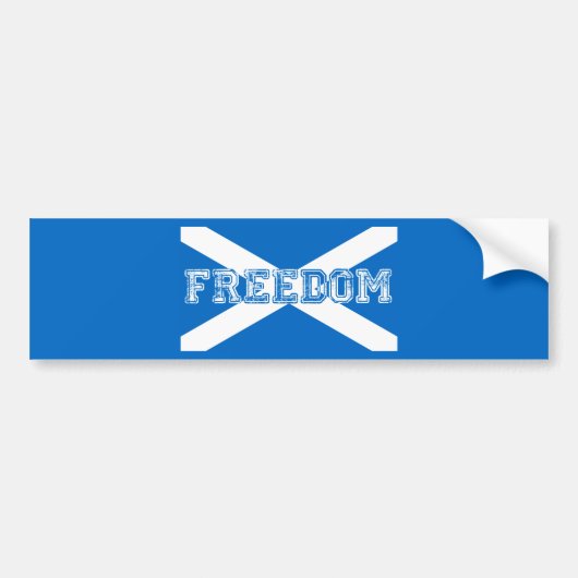 Scotland Freedom Bumpersticker (Voorkant)