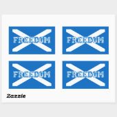Scotland Freedom Rechthoekige Sticker (Vel)