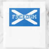 Scotland Freedom Rechthoekige Sticker (Tas)