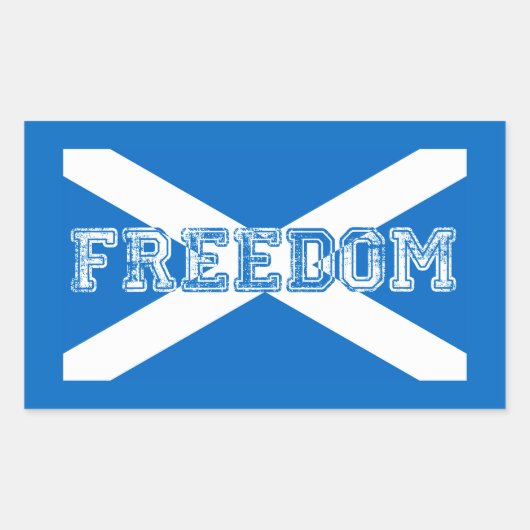 Scotland Freedom Rechthoekige Sticker (Voorkant)