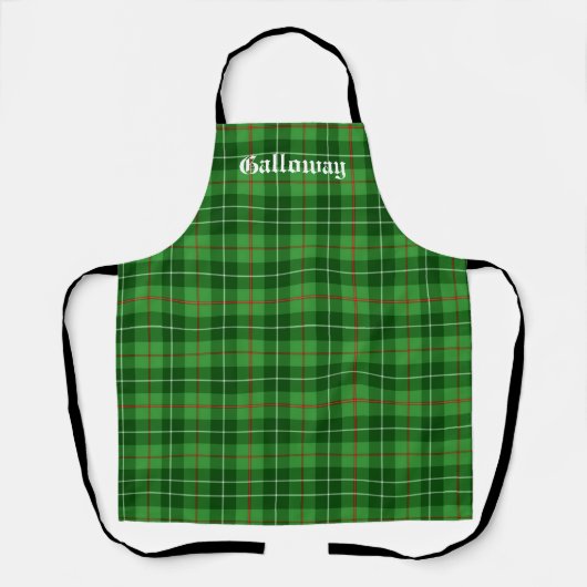 Scotland Galloway District Tartan Gepersonaliseerd Schort (Voorkant)