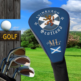  Scotland Golfing, Edinburgh, Schotse vlag Golfheadcover