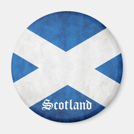 Scotland Grunge Flag Gepersonaliseerd Magneet (Voorkant)