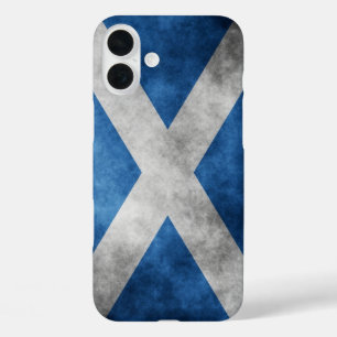 Scotland Grunge - Saint Andrew's Cross iPhone 16 Plus Hoesje