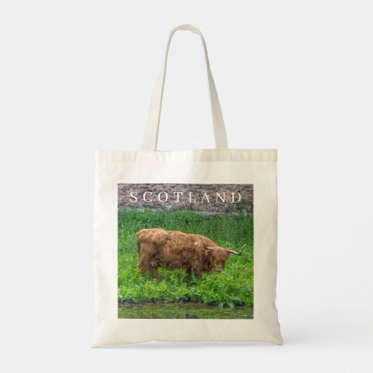 Scotland Highland Cow vue sac fourre-tout (Dos)
