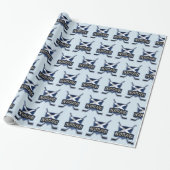 Scotland Ice Hockey Flag Gift Wrap Cadeaupapier (Uitgerold)