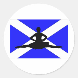Scotland Leap Ronde Sticker
