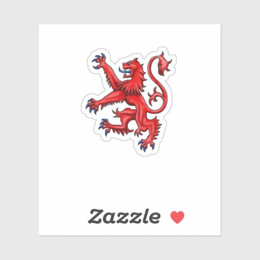 Scotland Lion Rampant Sticker (Vel)