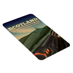 Scotland Locomotive Travel Poster Magneet