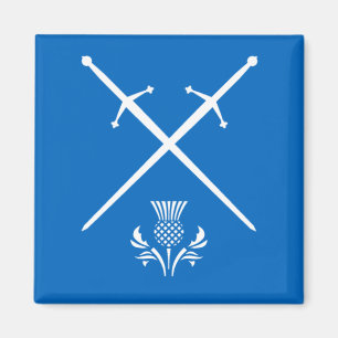 Scotland Magnet - Swords & Thistle Magneet