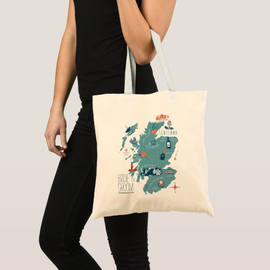 Scotland Map Tote Bag (Voorkant (product))