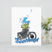 Scotland Motorcycle carte voyage poser (Debout devant)
