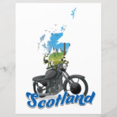 Scotland Motorcycle map reisposer (Achterkant)