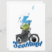 Scotland Motorcycle map reisposer (Voorkant / Achterkant)