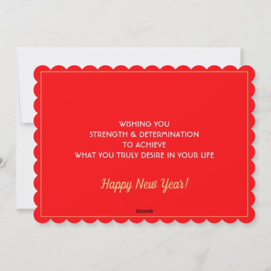 Scotland New Year Card, Rampant, Scottish Flag Feestdagenkaart (Achterkant)