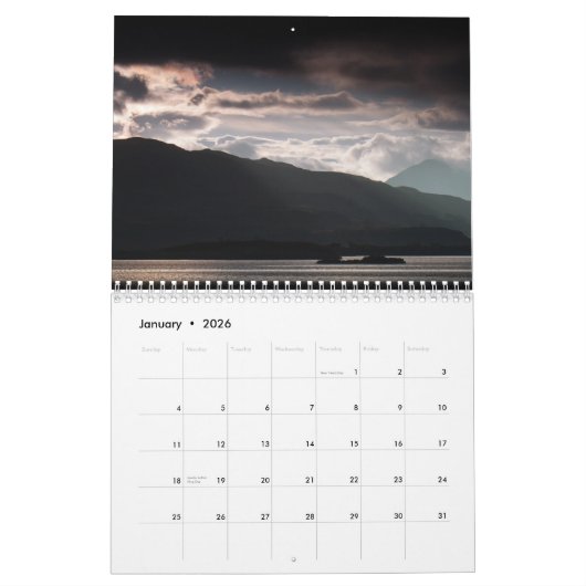 Scotland Outer Hebrides Kalender (Jan 2026)