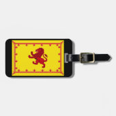 Scotland Rampant lion/Ancient flag Yellow Bagagelabel (Voorkant horizontaal)